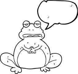 speech bubble cartoon frog