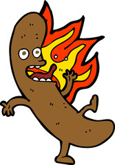 crazy cartoon sausage