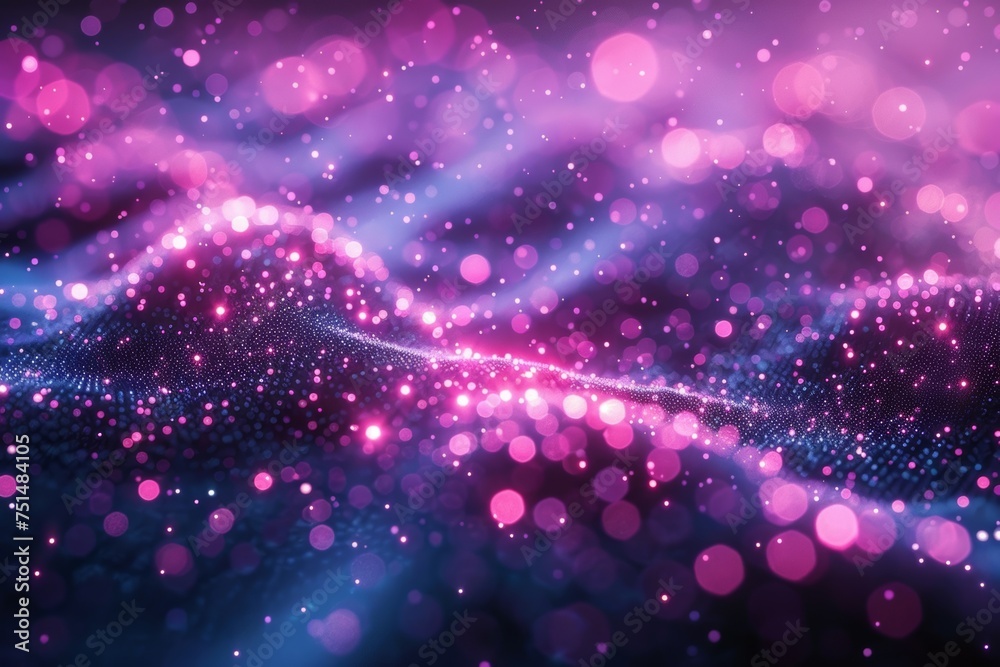 Poster the intricate network, with its luminous purple and cyan lines, forms a digital matrix that represen