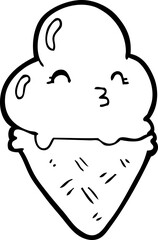 cartoon ice cream