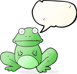 speech bubble cartoon frog