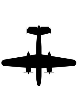 recommend clip art: B-25 爆撃機 North American B-25 Mitchell tokyo bomber WWII WW2 US silhouette