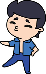 cartoon kawaii 1950 cute boy