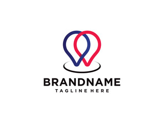 Mark logo, Location icon,Map logo for maps google maps, sign, route, position, symbol and vector logo