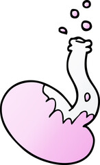 cartoon doodle chemical reaction