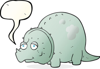 speech bubble cartoon dinosaur