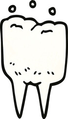 cartoon doodle tooth