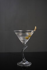 martini with olives