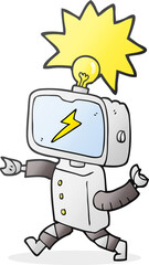 cartoon little robot