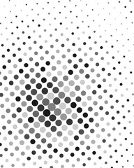 Halftone Gray Dots Pattern