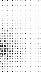 Halftone Gray Dots Pattern