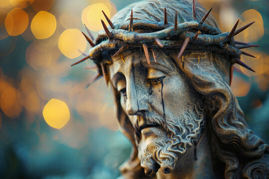 Free photo friday background with jesus christ and cross. Generative Ai