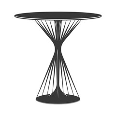 Silhouette Scandinavian table black color only