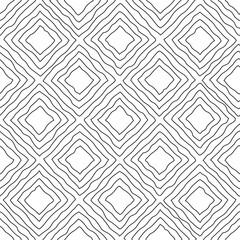 Seamless pattern with hand drawn rhombs. Minimal geometric texture