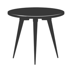 Silhouette Scandinavian table black color only