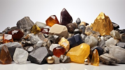 collection of mineral stones and collectibles