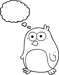 thought bubble cartoon robin