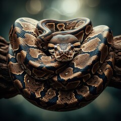 Fototapeta premium portrait of a python