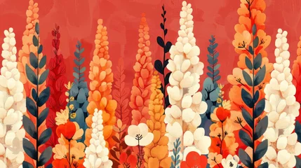 Poster Colorful watercolor floral background © Alexander Kurilchik