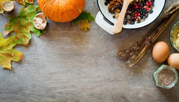 autumn cooking background