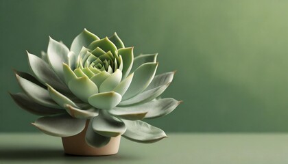 succulent on green bright background for landing pages blogs social media with copy space banner website landing page