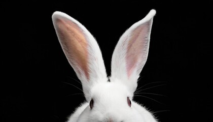 png white easter rabbit ears isolated