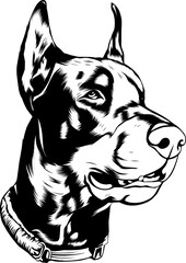 Simple Illustration of Dog Vector Design