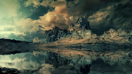 Foto op Plexiglas Serene Mountain Landscape © สุรเดช รักขา