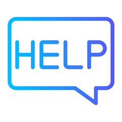 help gradient icon