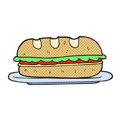 cartoon sub sandwich