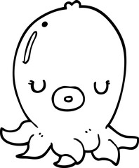 Obraz premium cartoon octopus