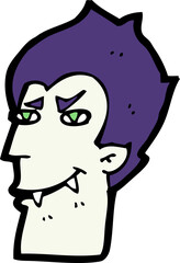 cartoon vampire face