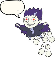 speech bubble cartoon vampire