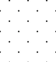 Stars pattern black white trendy modern baby decoration