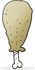 cartoon chicken leg