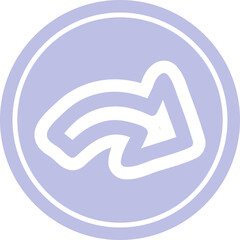 direction arrow circular icon