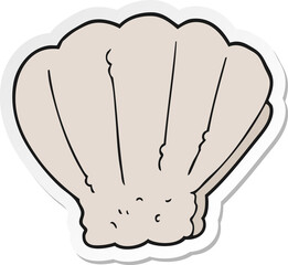sticker of a cartoon shell