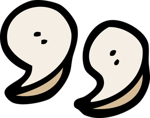 cartoon doodle quotation marks
