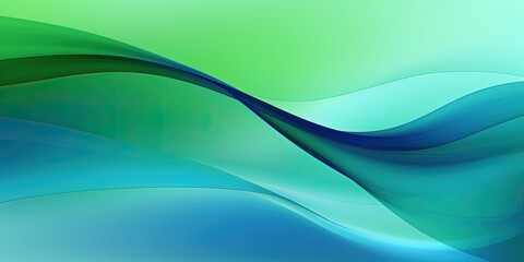 Green-Blue Wave Background