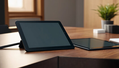 tablet on desk