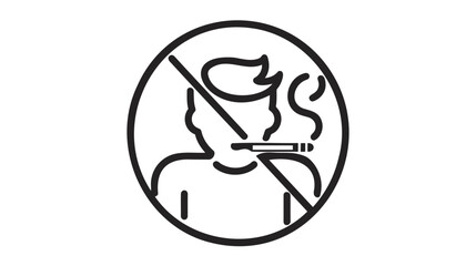 No smoking sign. smoking vector illustration on white background