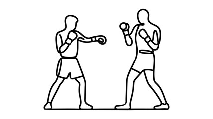 Boxers as Boxing Concept vector illustration on white background