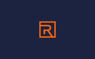 letter r with square logo icon design vector design template inspiration