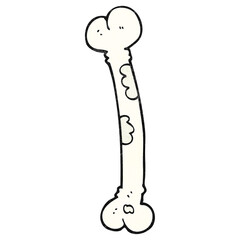 textured cartoon bone