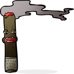 cartoon cigar character