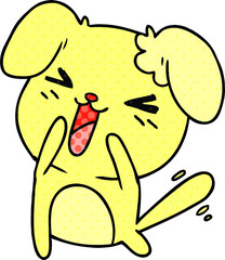 cartoon of cute kawaii dog