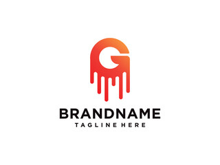 Letter G Modern Shape Logo Design Template Element