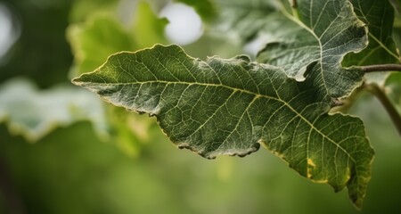  Vibrant leaf, nature's artistry