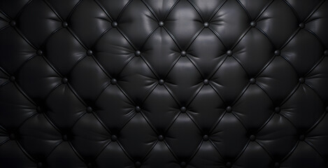 Obraz premium texture capitonné noir, généré par IA