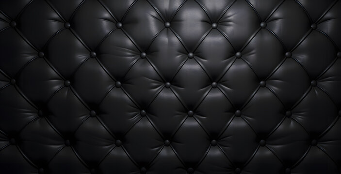 texture capitonn&eacute; noir, g&eacute;n&eacute;r&eacute; par IA